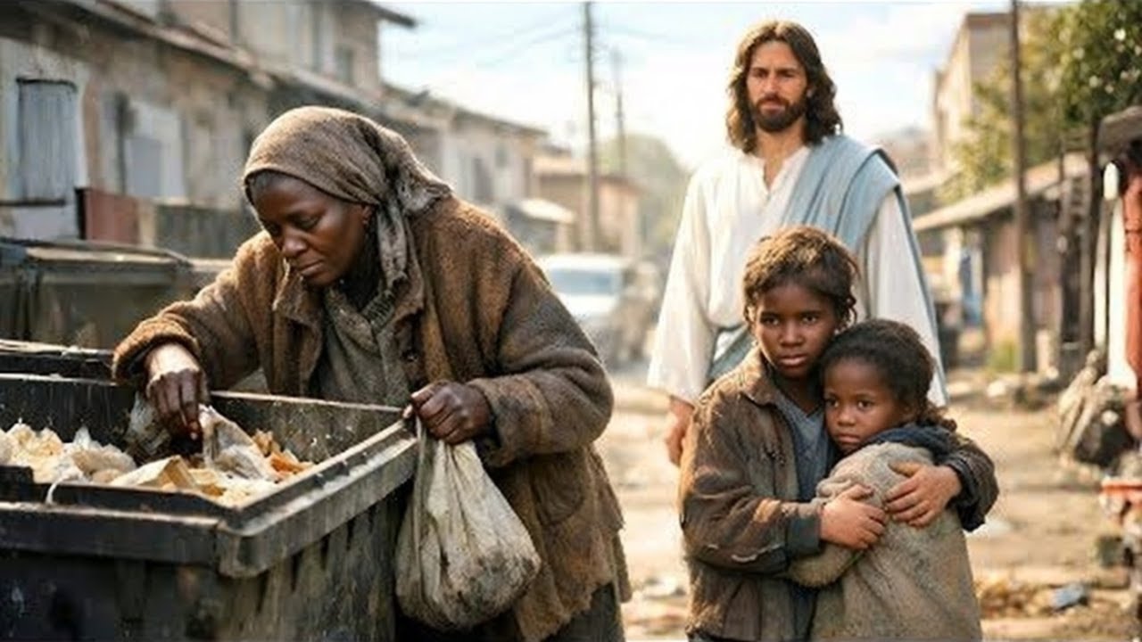 UMA IDOSA NEGRA LUTAVA CONTRA A FOME COM AS NETAS SOZINHA... E JESUS DECIDIU NÃO ABANDONÁ-LAS