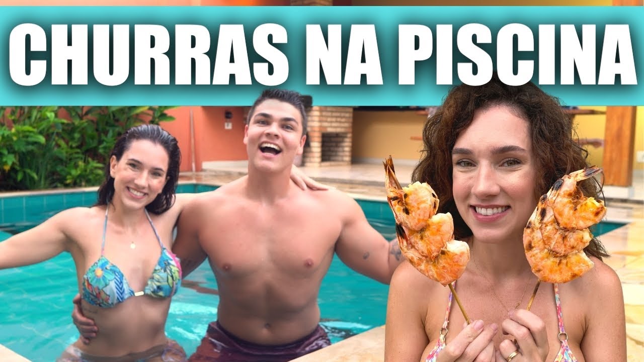 CHURRAS DE FRUTOS DO MAR NA CASA DA PRAIA!!!