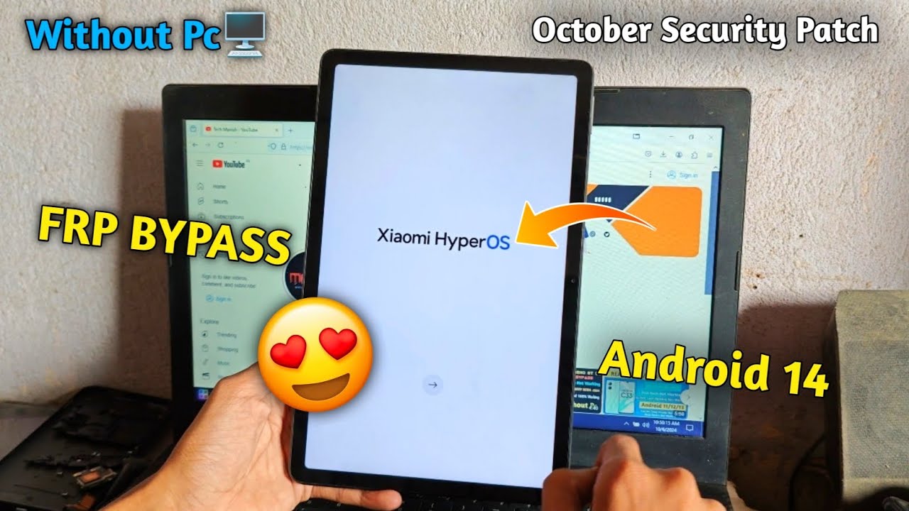 Redmi Pad Hyperos Frp 🔥Bypass - Without Pc 🖥️ Latest Security Patch