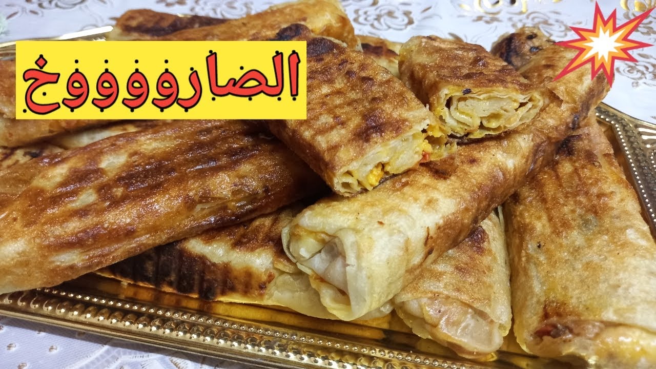 طريقة عمل صاروخ الفطير.ساندوتش الفطير الشرقي الحادث.سهل وبدون فرن