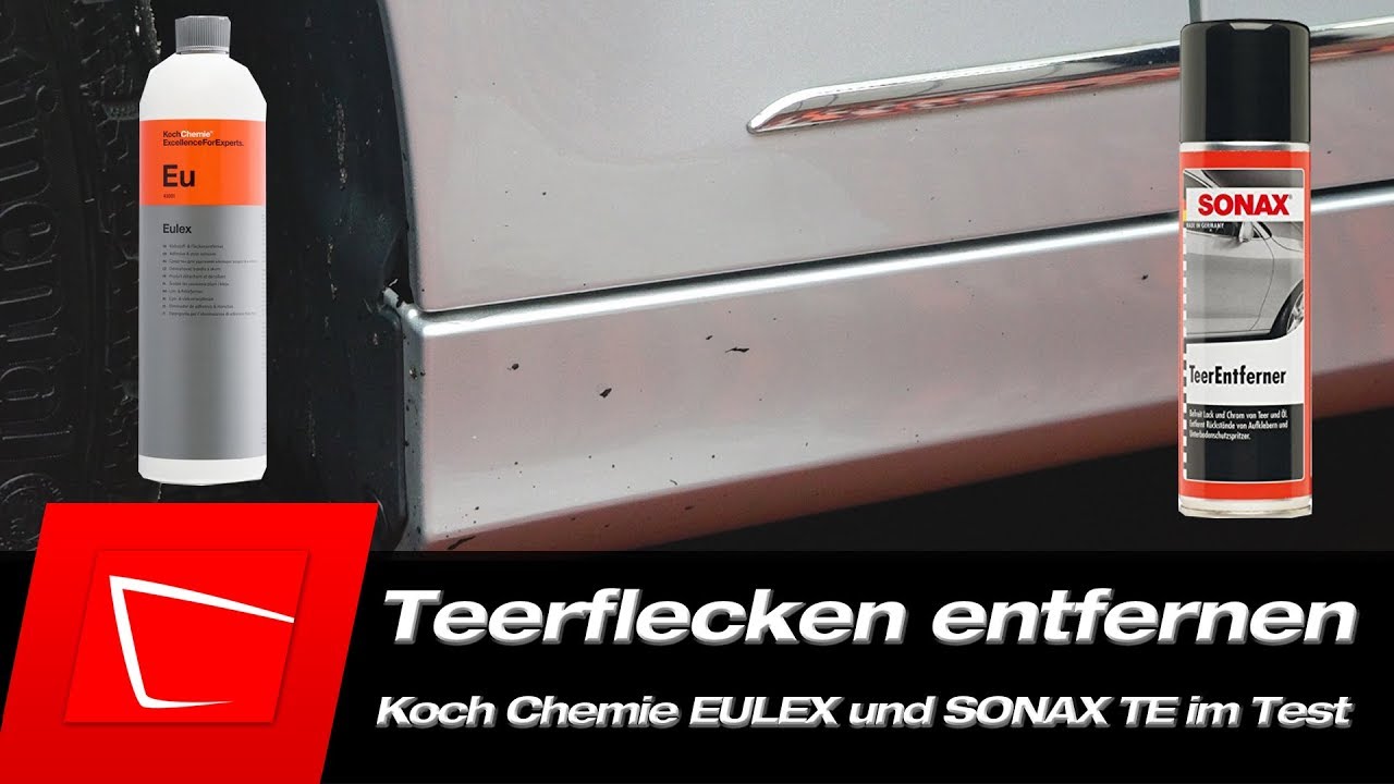 Koch Chemie Eulex u. Sonax Teerentferner - Teerflecken Klebstoff Harz und Ölflecken entfernen