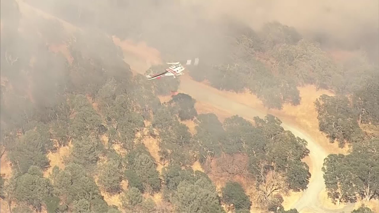 RAW: Chopper 5 Video Of Fire Burning Homes In Clayton