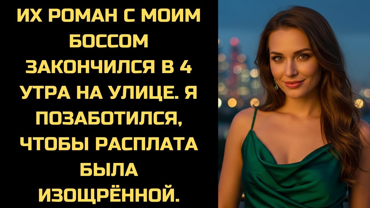 Её роман с начальником закончился в 4 утра на улице. Расплата будет изощрённой.