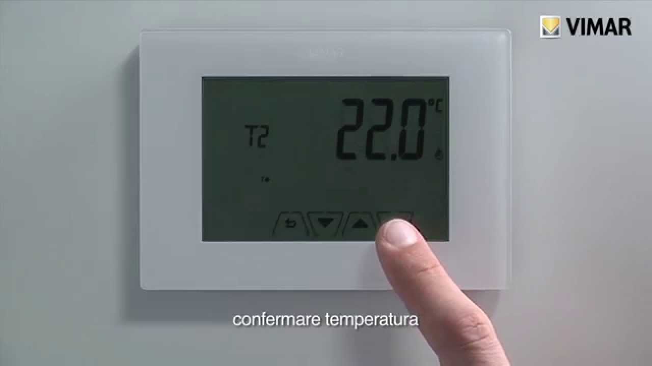 ClimaChrono - Cronotermostato touch da parete 02910 Vimar – gestione clima