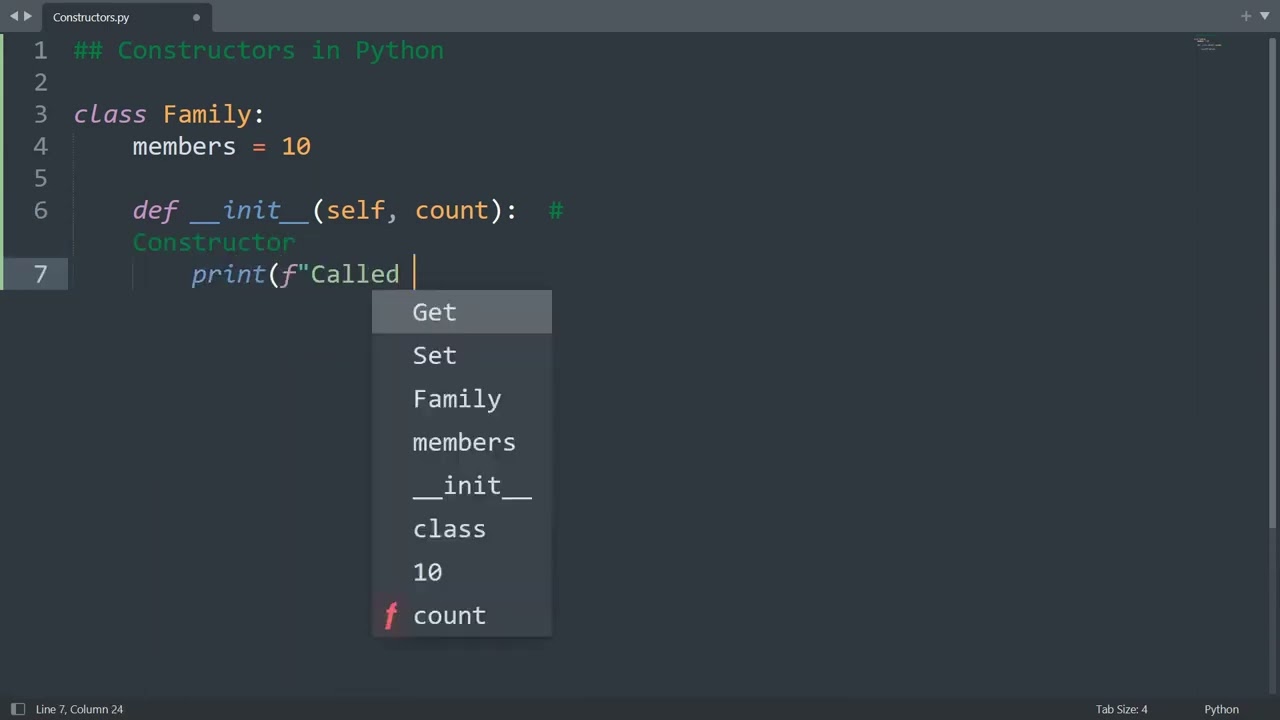 Constructors in Python | Python Examples | Python Coding Tutorial | Python Coding Interview #Python