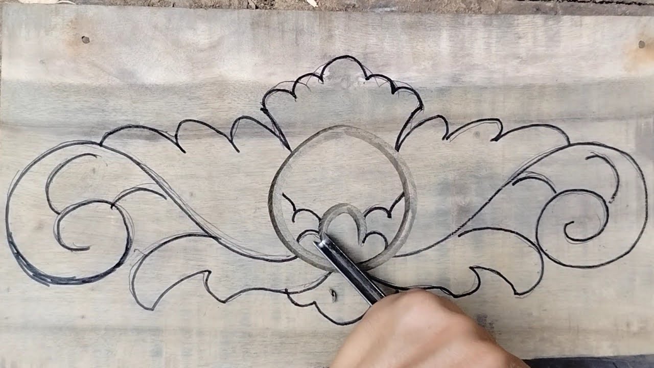 beginner wood carving || simple design and easy to do