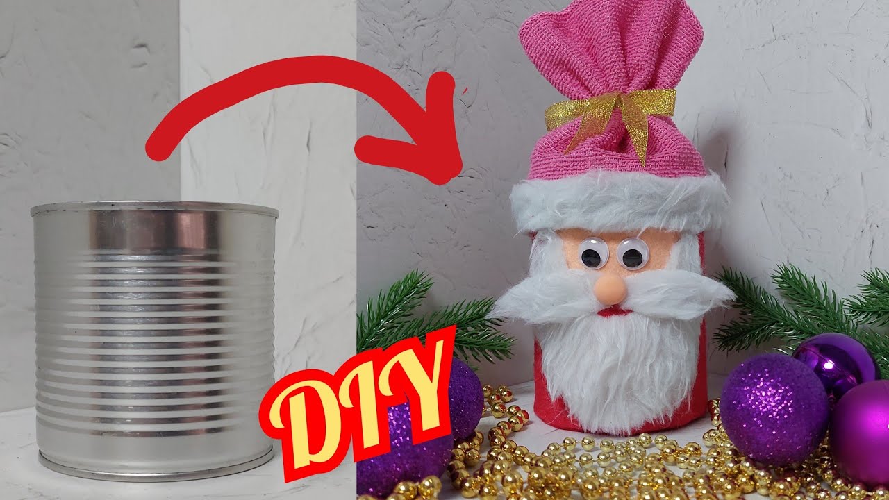 НОВОГОДНИЕ ПОДЕЛКИ. ДЕД МОРОЗ своими руками. DIY Christmas crafts