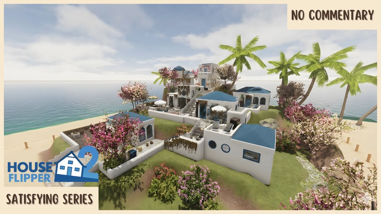 Restoring a Santorini-Style Villa 🏛️ | House Flipper 2 Custom Job (No Commentary)