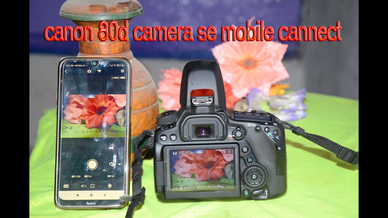 How to connect canon EOS 80D | to smart phone using Wi - Fi | NFC and backup photo apne mobile me