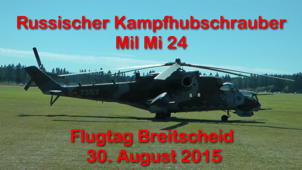 Flugtag Breitscheid Kampfhubschrauber Mil Mi 24