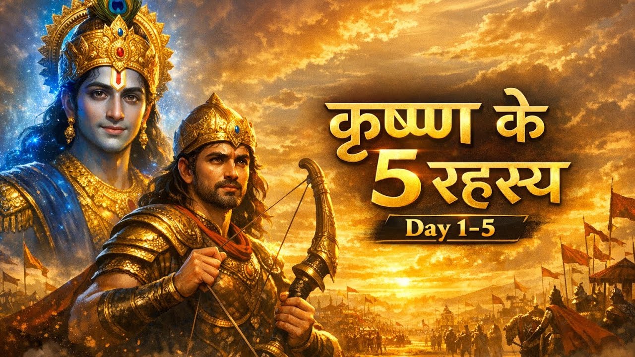 Bhagavad Gita Wisdom Part 1 | Krishna Life Lessons Day 1–5 | गीता के 5 गहरे रहस्य
