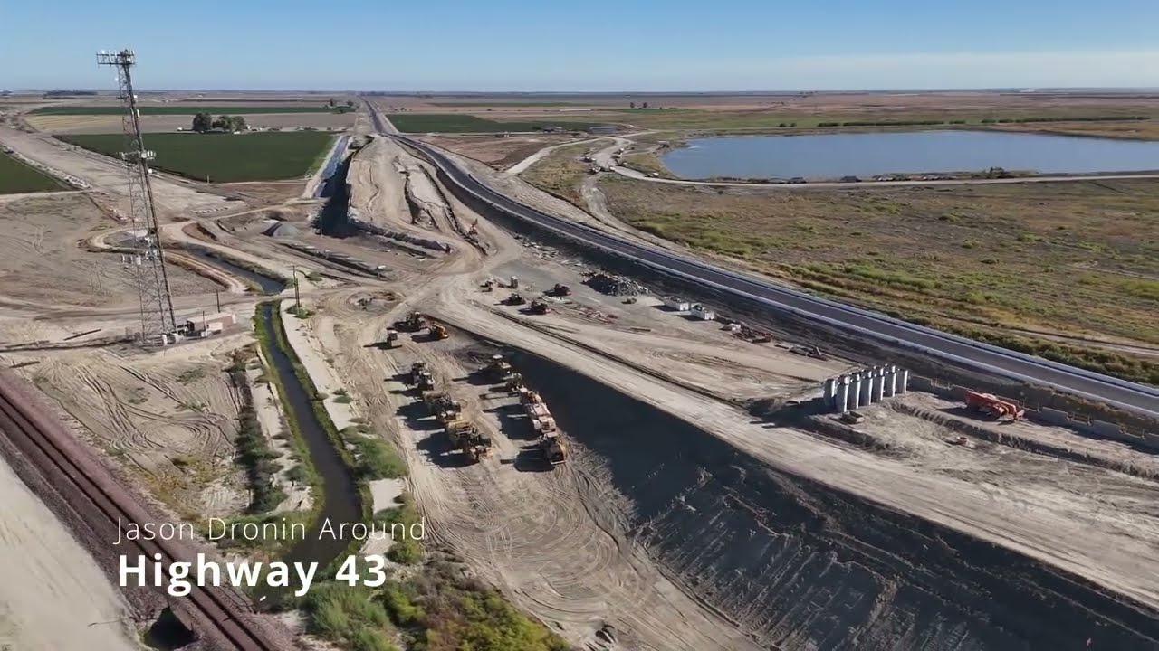 California High-Speed Rail #12 Complete Drone Coverage from Lansing Ave to Tule River Viaduct