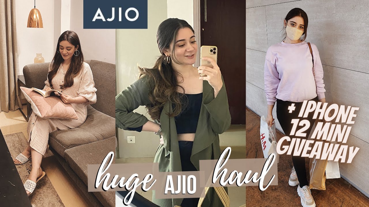*BEST* AJIO Winter Sale Haul | HUGE iPhone 12 Mini GIVEAWAY 🔥 |  Sana Grover