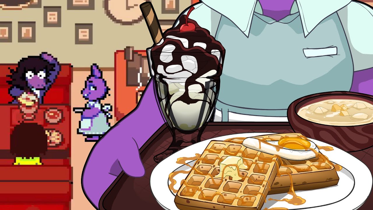 Deltarune QC's Diner $5 Meal Prep. (Animated Food Cooking ASMR)