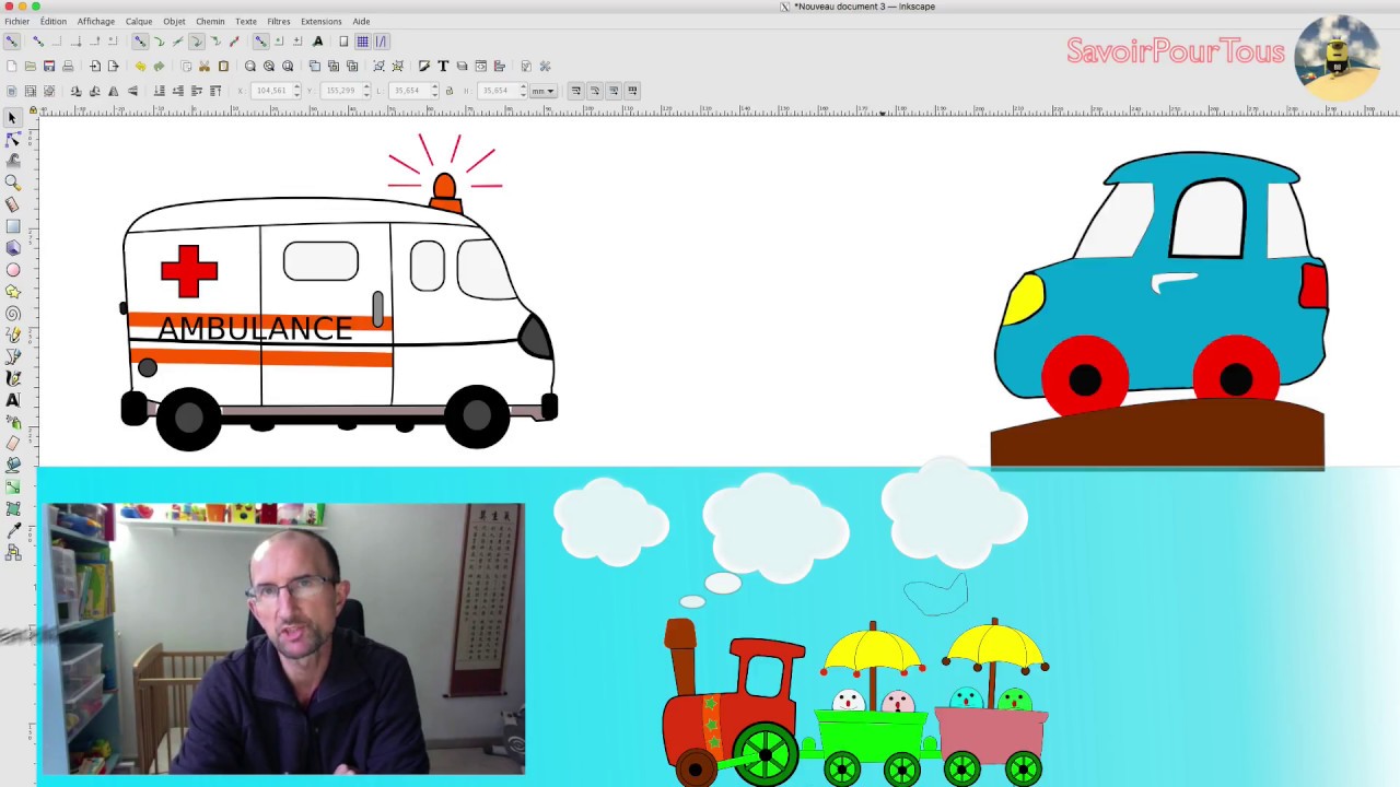 Inkscape tuto français - Edition des noeuds (Episode 10)