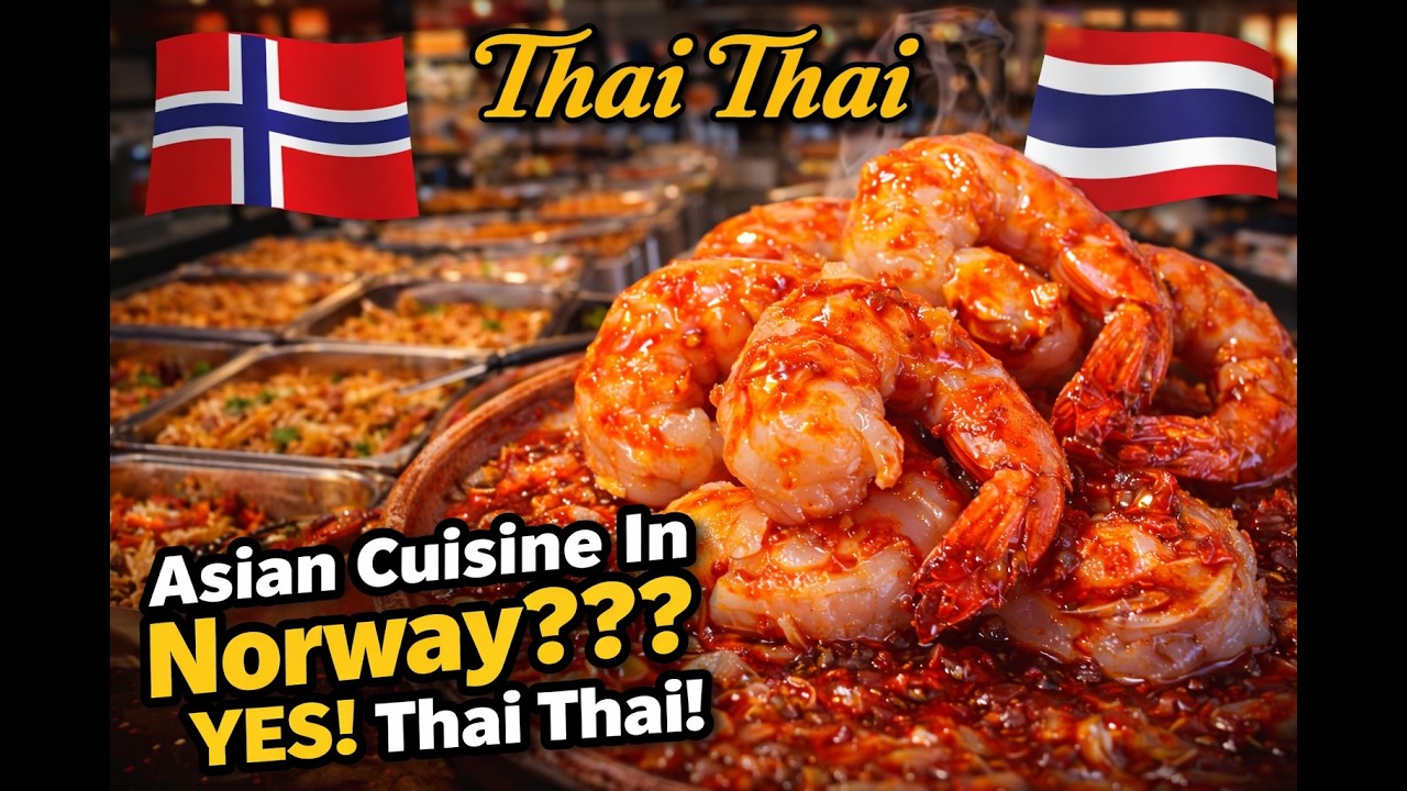 Thai Buffet in Norway?! You Won’t Believe This! 🇹🇭🇳🇴 #norway #thaifood
