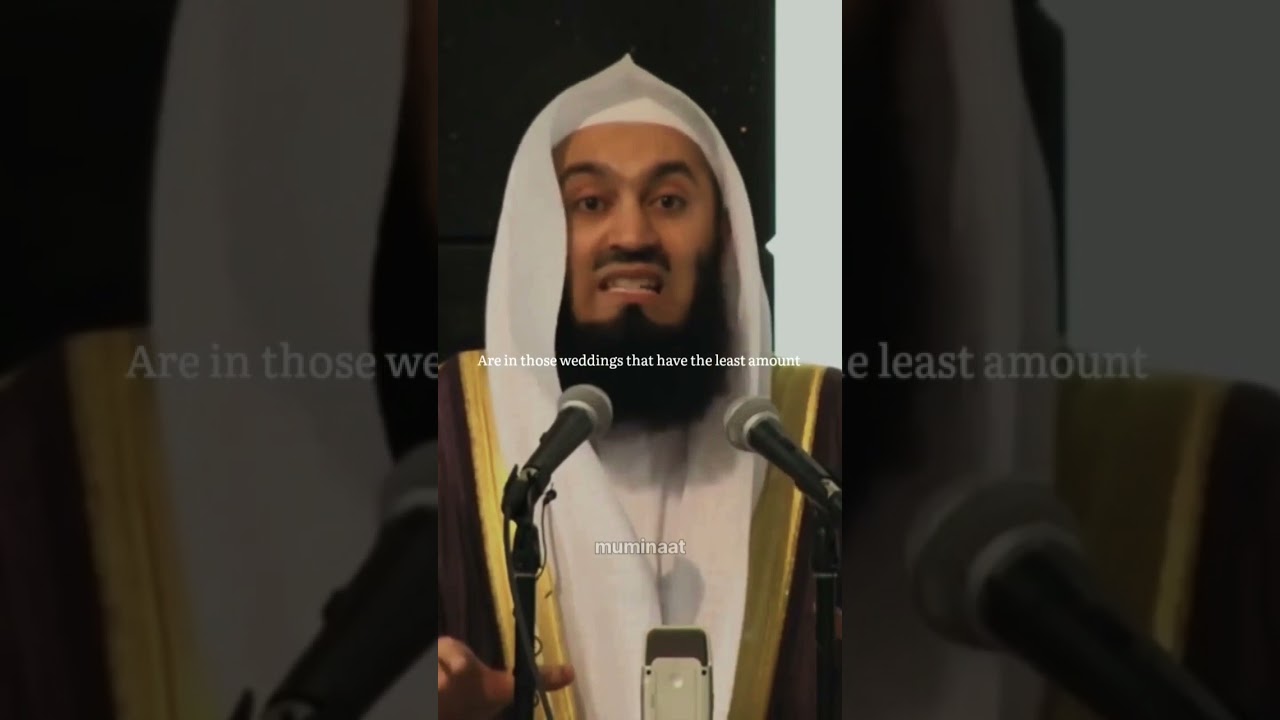 Have a simple nikah filled with blessings✨️ | Mufti Menk