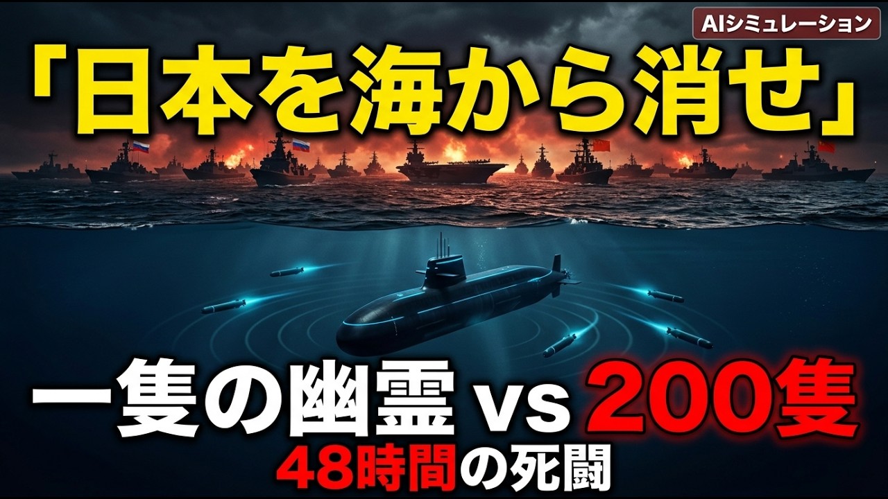 中露「日本を海から消せ」→ 200隻の連合艦隊 vs 一隻の幽霊潜水艦、48時間で全滅