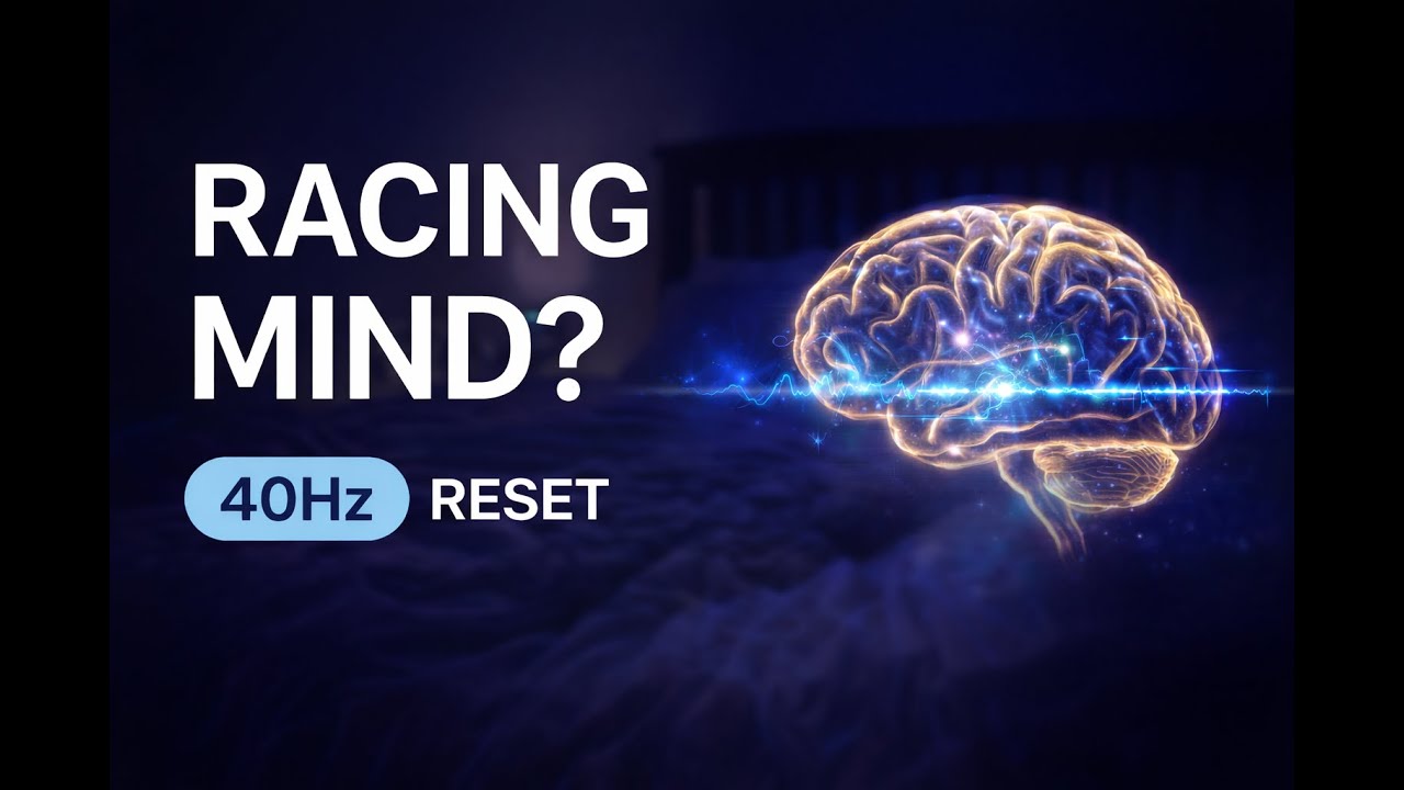 When Your Mind Won’t Slow Down at Night (40Hz Focus Sound)