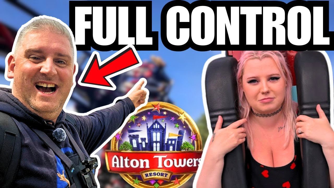 We Let Content Creators CONTROL Our Day at Alton Towers!🎢