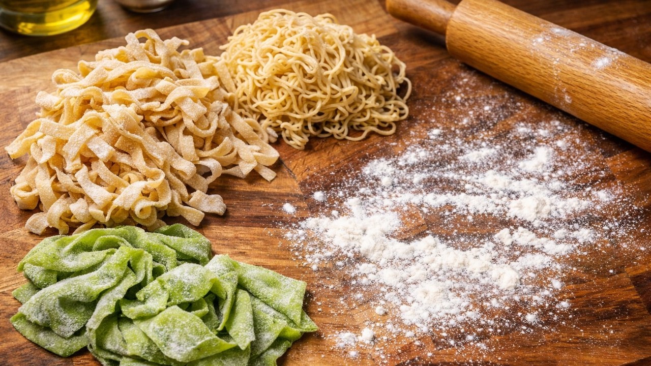 Pasta From Scratch : Spaghetti, Tagliatelle, Pappardelle