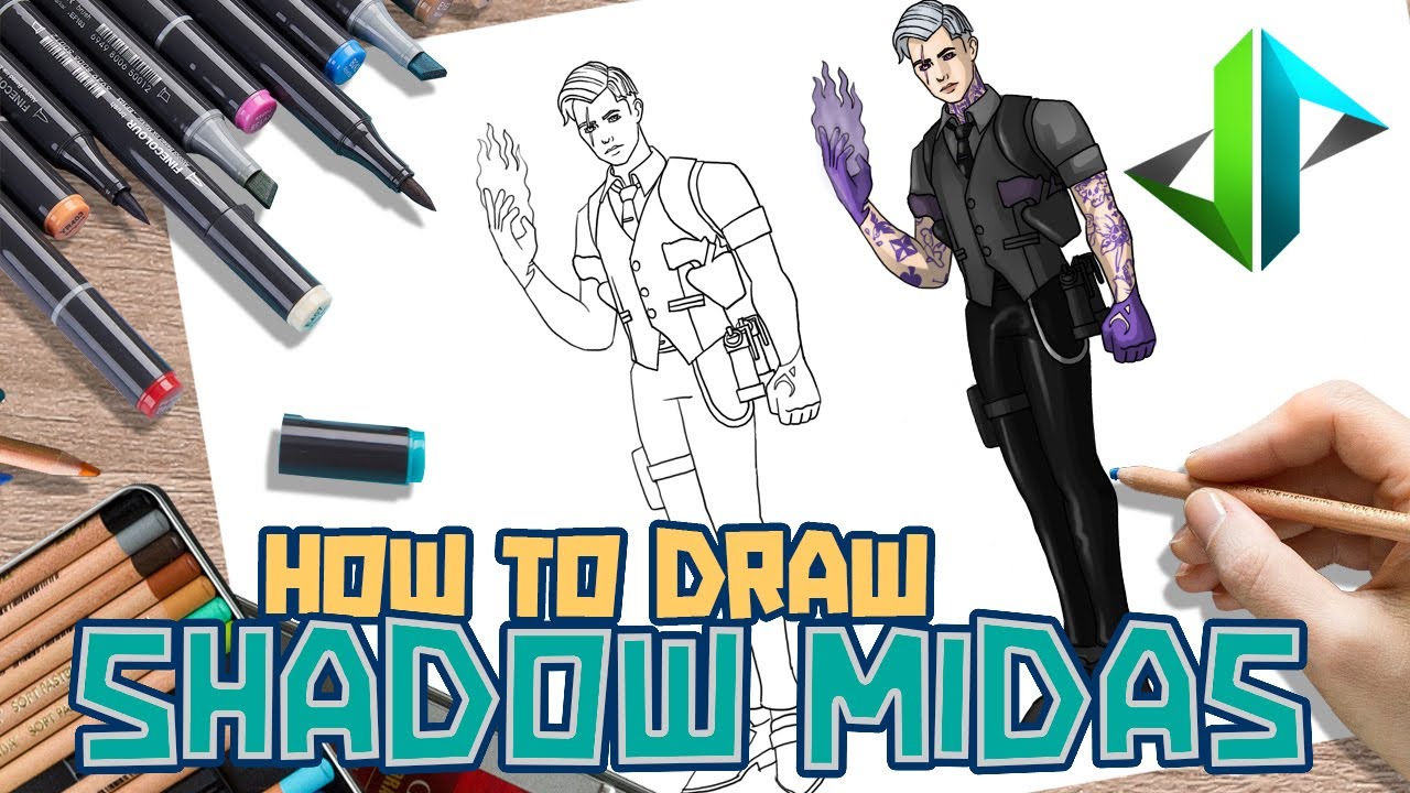 [DRAWPEDIA] КАК НАРИСОВАТЬ *НОВЫЙ* СКИН ШЭДОУ МИДАСА ИЗ FORTNITE - ПОШАГОВЫЙ УРОК РИСОВАНИЯ