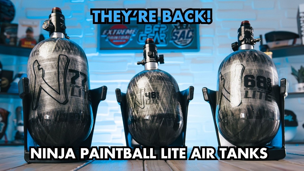 Пейнтбол в стиле ниндзя возвращается! | Баллоны с воздухом Ghost Grey Lite | BFPGear