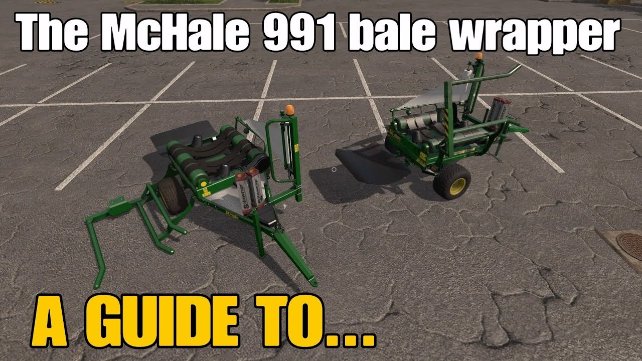 Farming Simulator 17 PS4: A Guide to... The McHale 991 Round Bale Wrapper (New to PS4!)