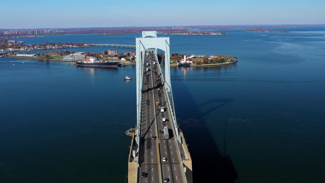 Mavic 2 Pro 4k Throgs Neck Bridge Ny