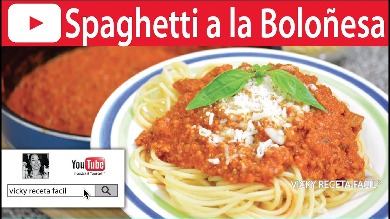SPAGHETTI A LA BOLOÑESA | #VickyRecetaFacil