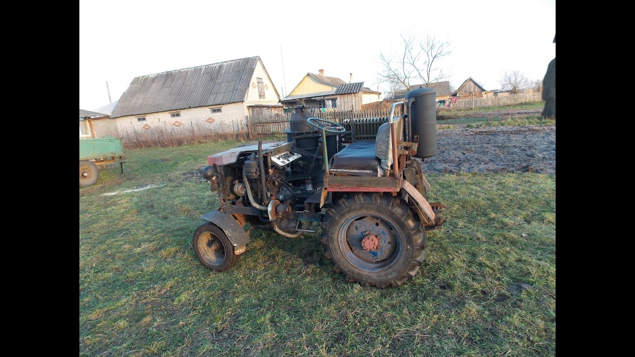 Газогенератор.Трактор на дровах. Wood Gas Tractor!