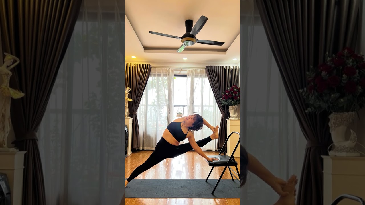 Chair yoga , Advanced yoga class with YogiInder 