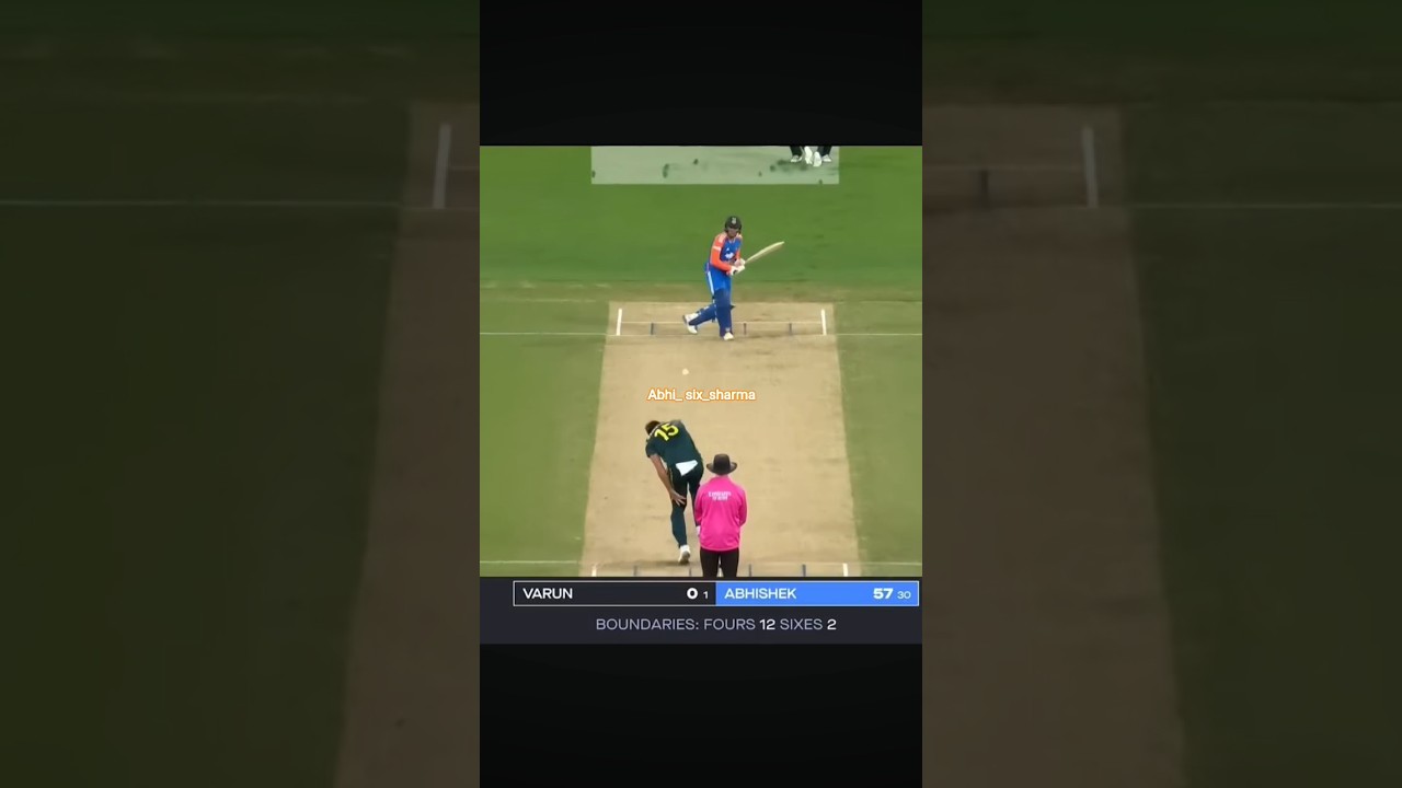 Abhishek Sharma top hitting no look shot ☠️🇮🇳 