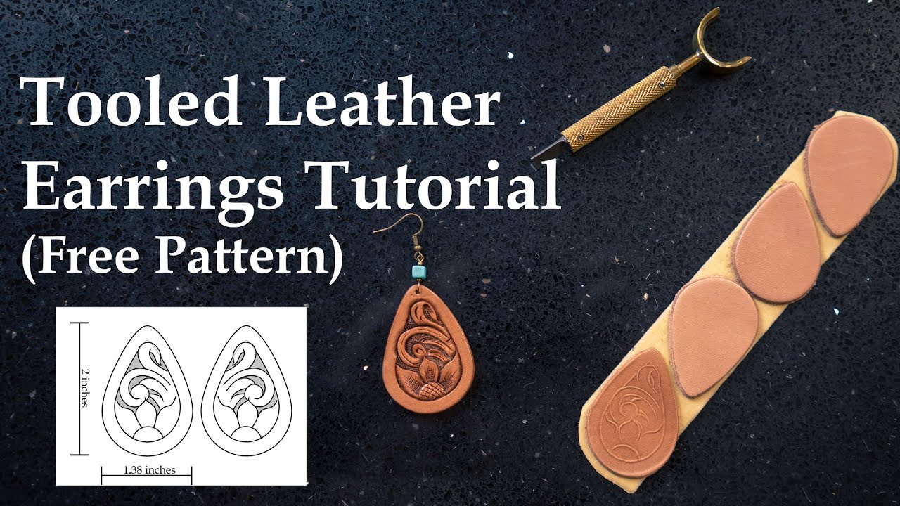 Tooled leather Earrings Tutorial