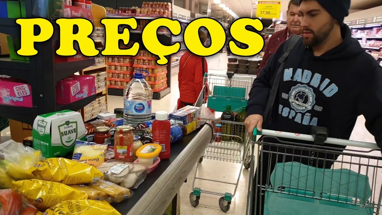 Preços no Mercado / Custo de Vida na Espanha - Alicante