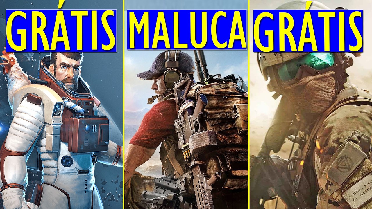 CORRE!! JOGOS GR&Aacute;TIS por tempo LIMITADO na STEAM e UBISOFT est&aacute; MALUCA!