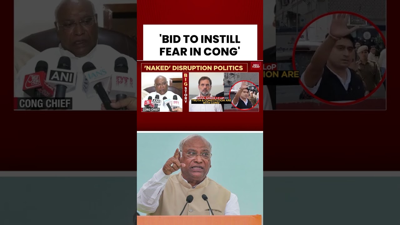 Mallikarjun Kharge Slams Govt Over Youth Congress Chief's Arrest | AI Summit | Modi Govt