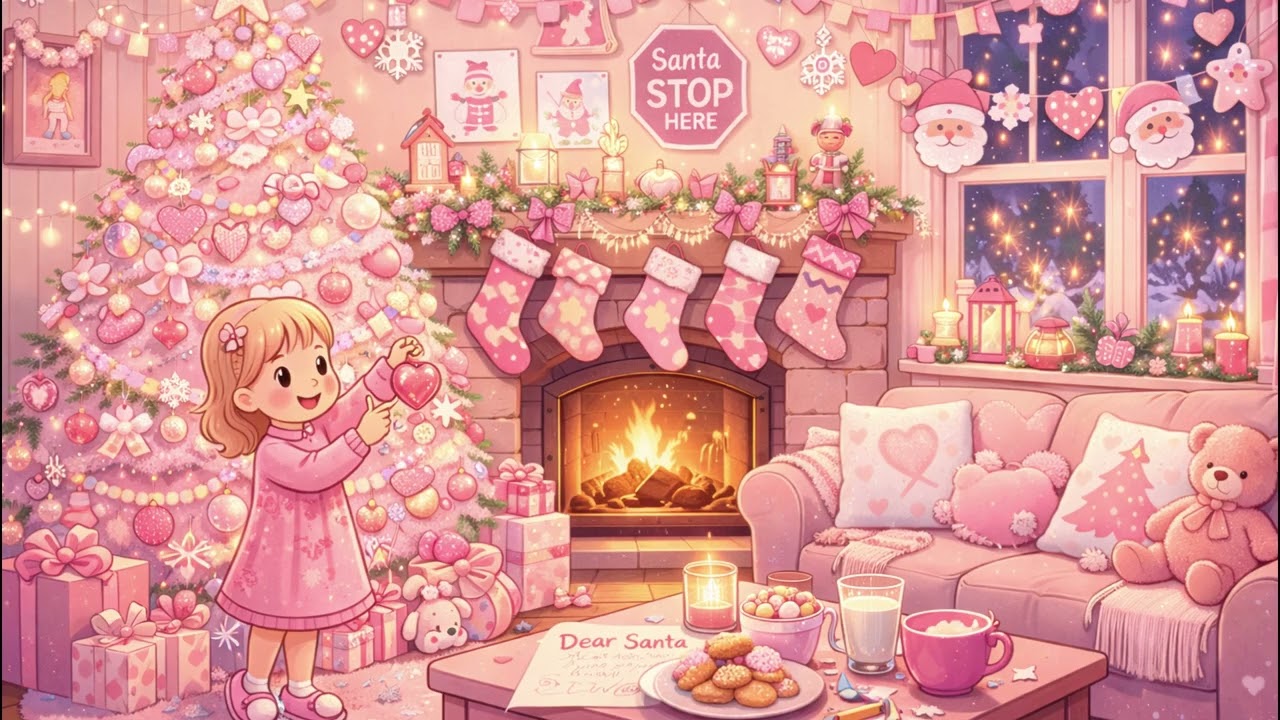 Snowy Christmas Night ❄️ Calm Holiday Ambience to Relax & Unwind