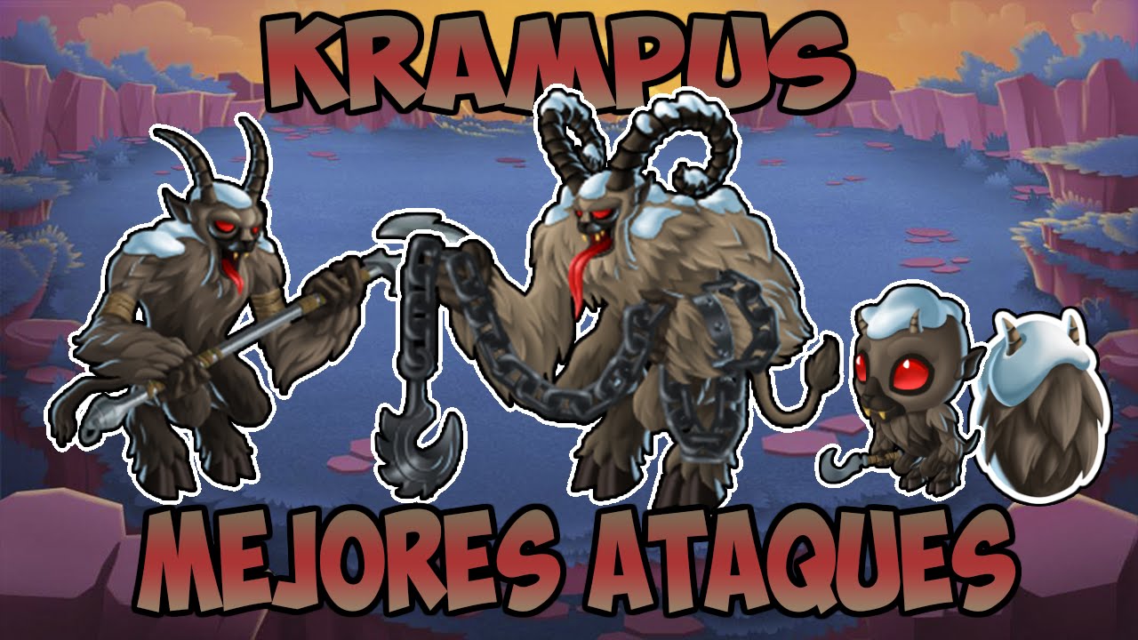 Monster Legends Review - Krampus - Mejores Ataques - Lv 1 al 100