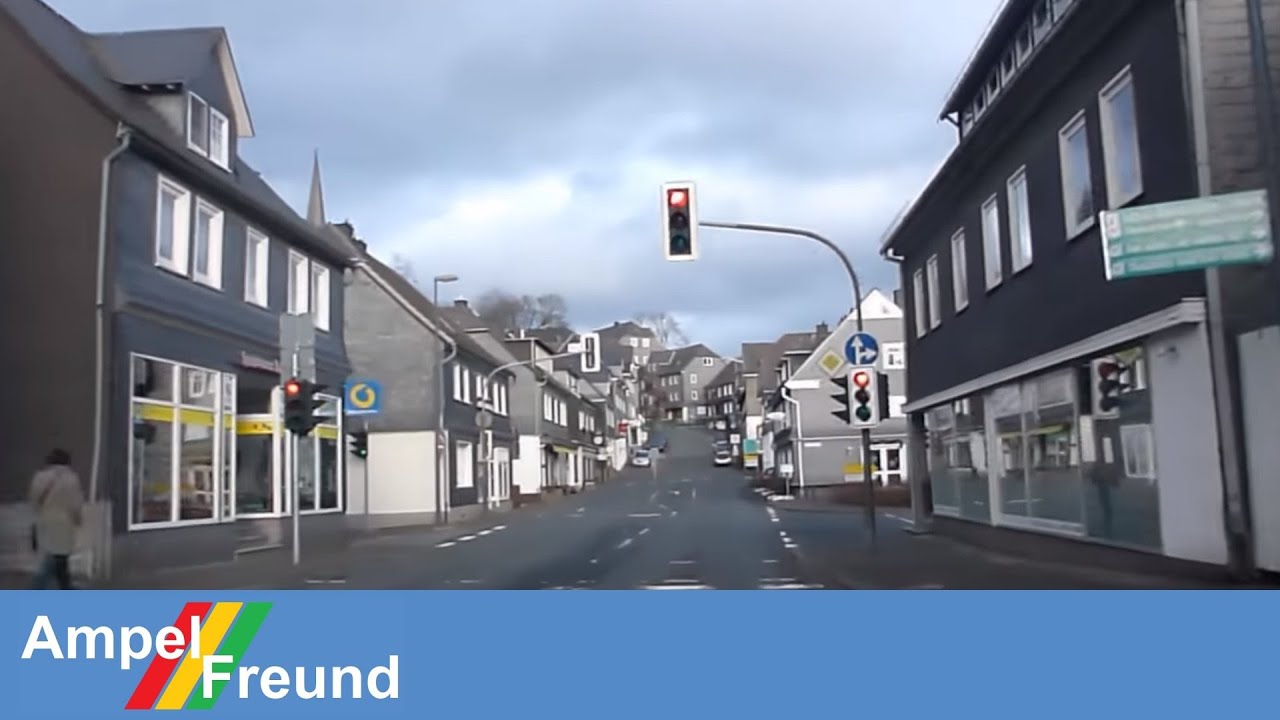 Fahrt durch Bad Berleburg