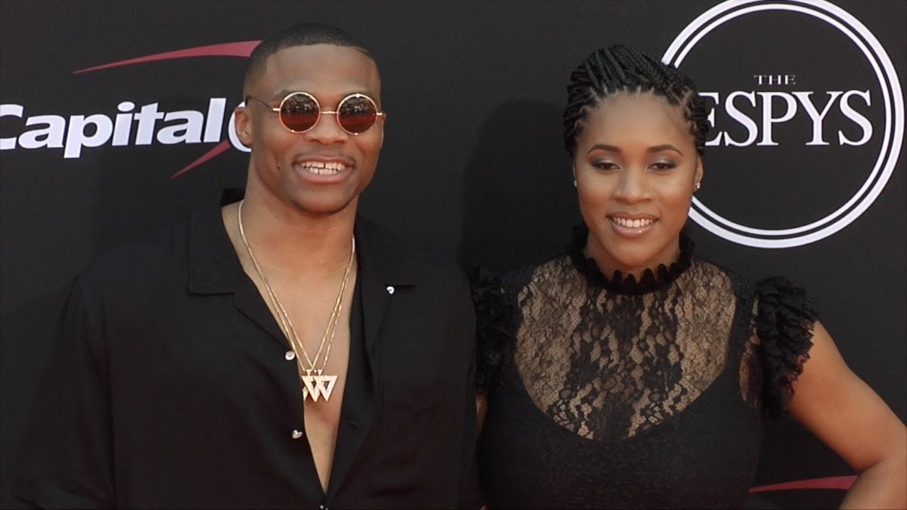 Russell Westbrook and Nina Earl 2017 ESPY Awards Red Carpet