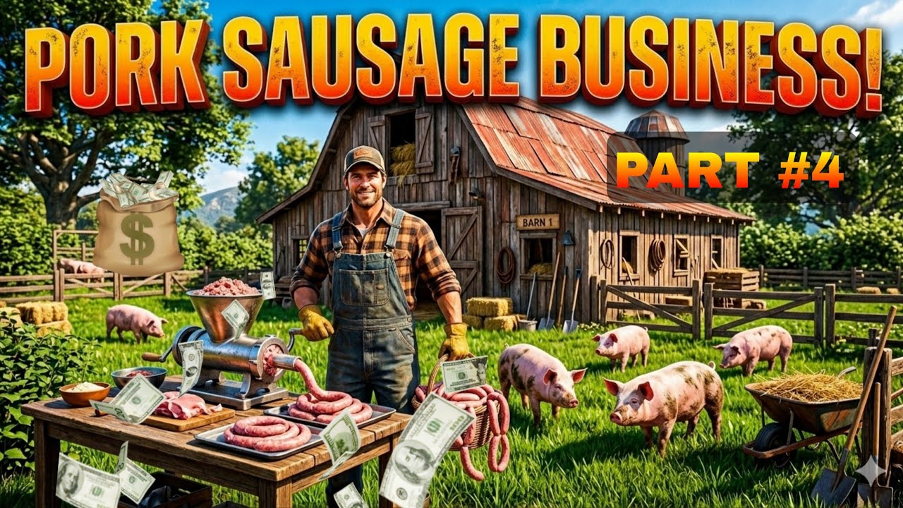 Ranch Simulator Part 4 | Sausage Business Start! 💰 Ranch Se Kamai #ranchsimulator #gaminghindi 