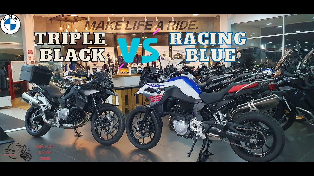 F750GS TRIPLE BLACK OU RACING BLUE ? QUAL A DIFERENÇA? [COMPARATIVO] BMW