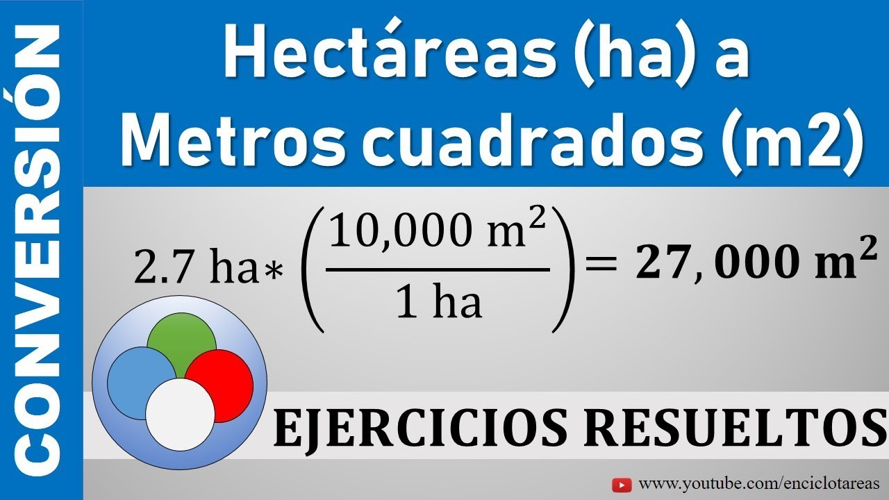 Conversión de hectáreas (ha) a metros cuadrados (m2) - (ha a m2)
