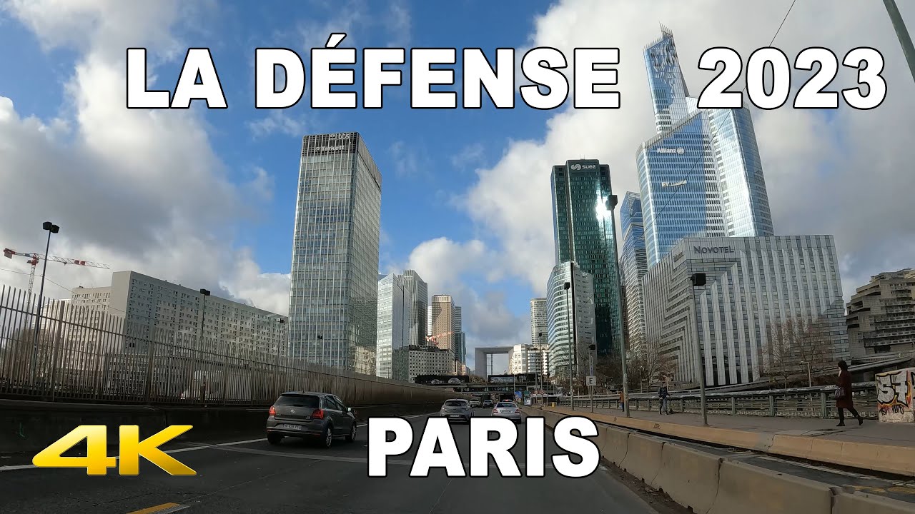 🇫🇷   PARIS La Défense Skyscraper 2023| PARIS 4K | Gratte-ciel PARIS la Défense