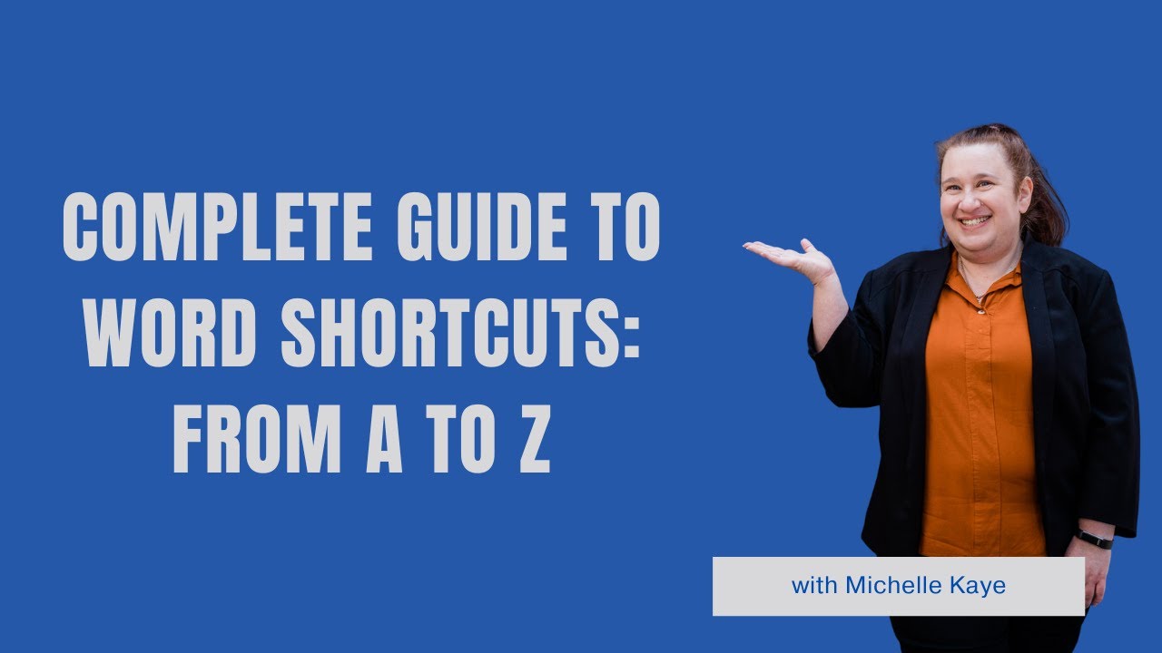 Complete Guide to Word Shortcuts: From A to Z