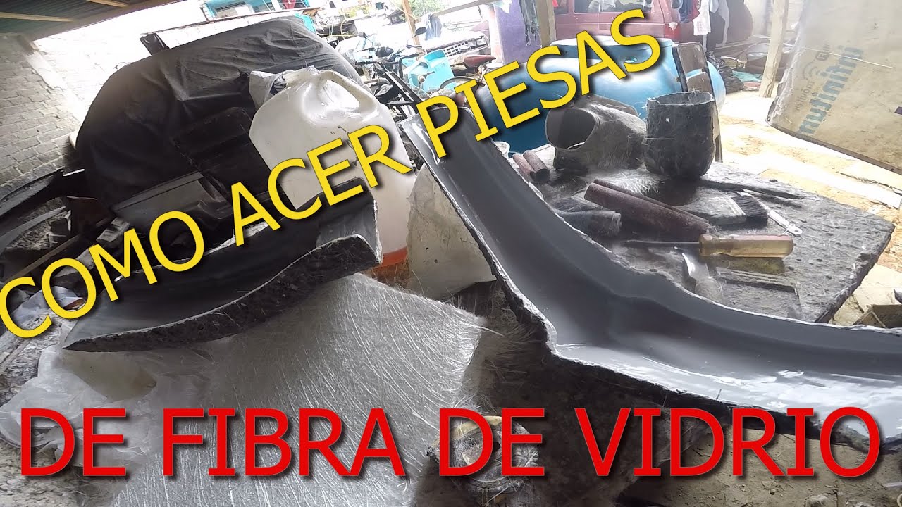COMO ACER PIESAS CON FIBRA DE VIDRIO SIN JELCO Y CON JELCO  PARA PRINSIPIANTES