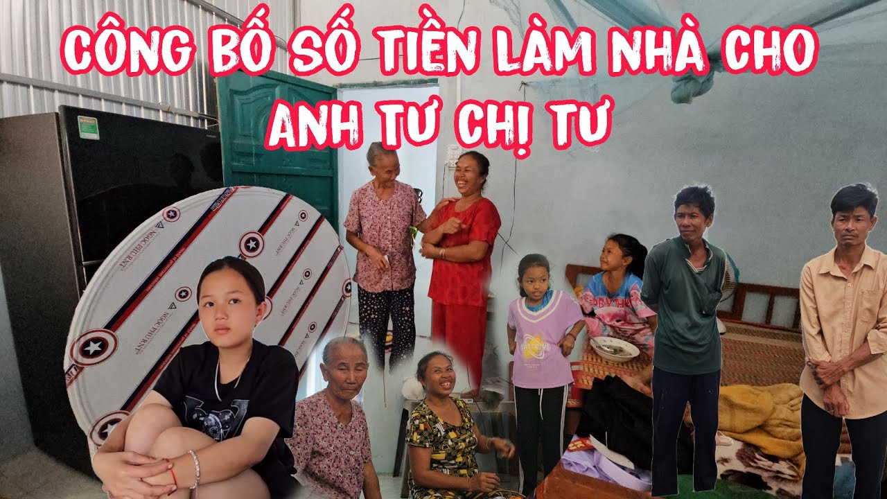 Đi sắm đồ cho gia đình Anh Chị Tư và công bố số tiền làm nhà..#gocnhosoctrang24h #anhtrungchuongvit 