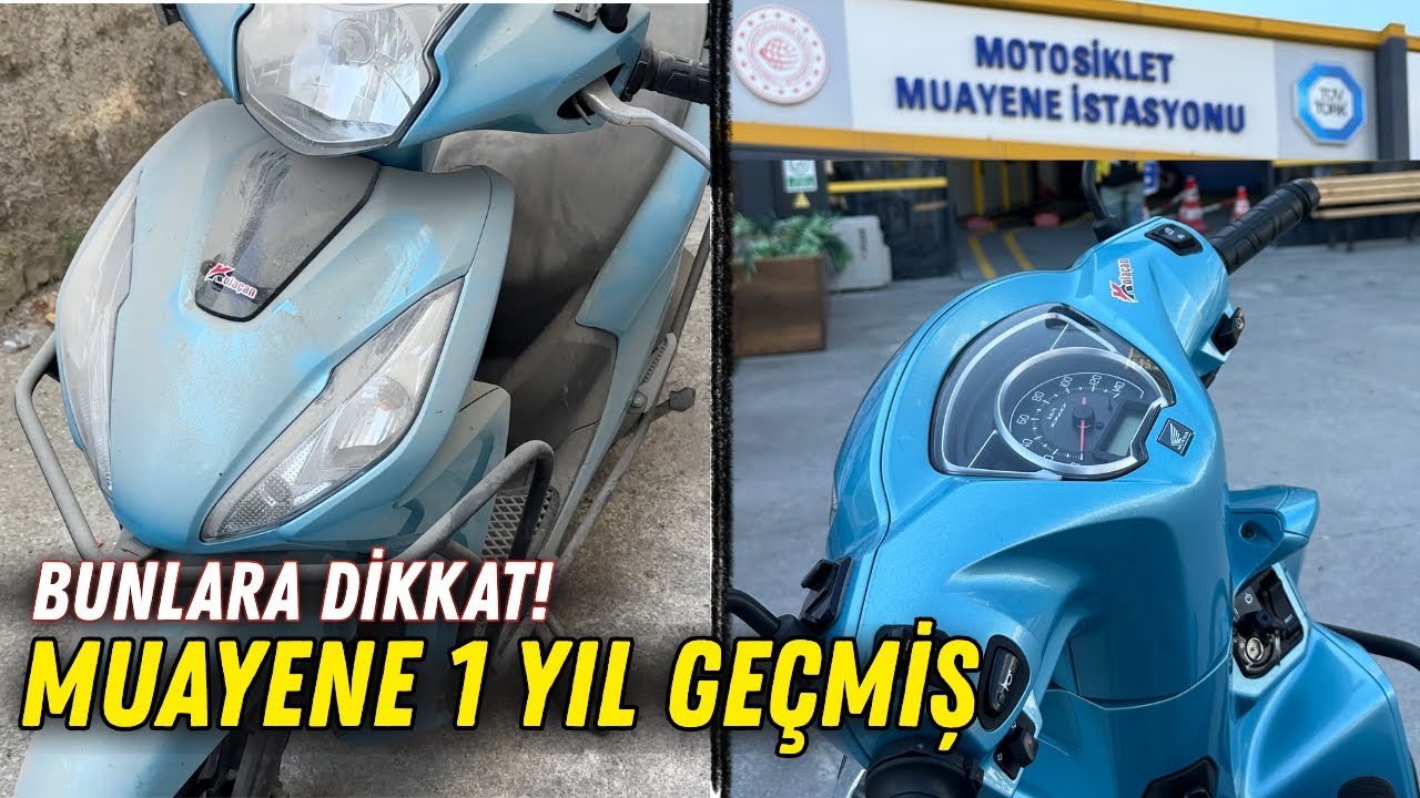 Honda Dio garajdan çıkıyor | Motosiklet Muayene öncesi bunları bilin | Kolaçan