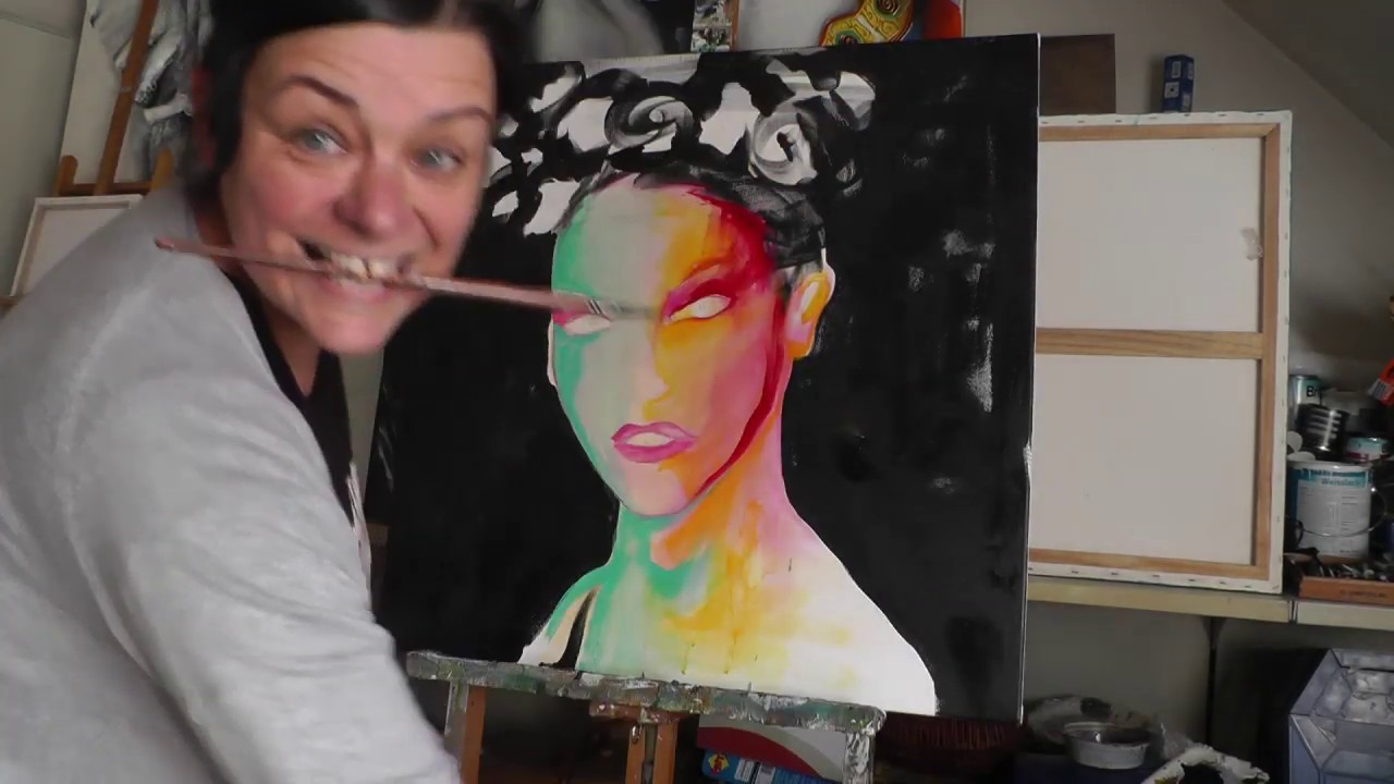 Buntes Portrait🎨speed painting